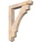 Ekena Millwork Merced Arts and Crafts Smooth Bracket w/ Offset Brace, Douglas Fir, 5 1/2"W x 30"D x 38"H BKT0604X30X38MRC03SDF - alternate 1